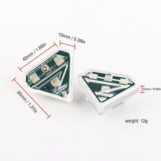 Rechargeable Car Warning Light LED
