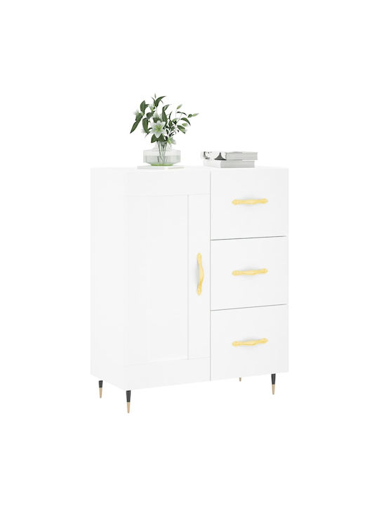 Bufet cu Sertare Alb 69.5x34x90cm