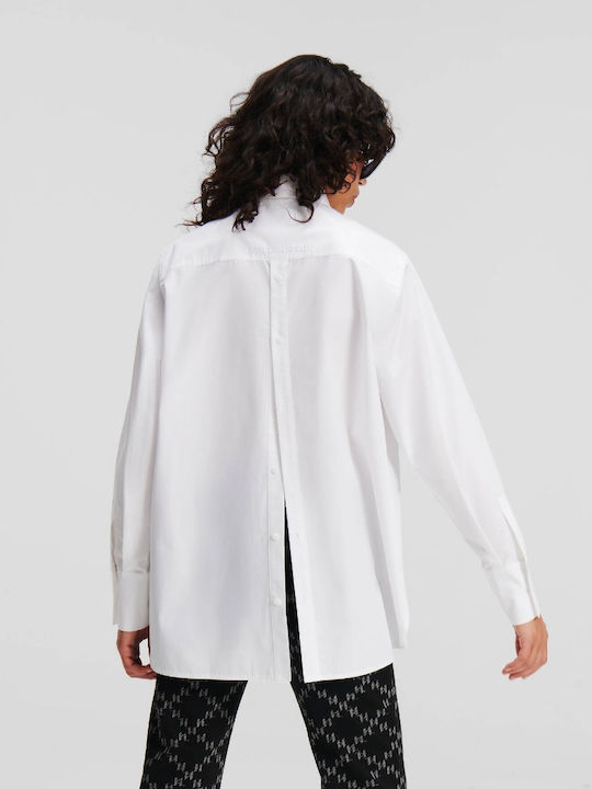 Karl Lagerfeld Women's Long Sleeve Shirt White