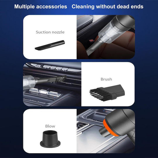 Car Handheld Vacuum Dry Vacuuming with Power 120W Rechargeable 12V
