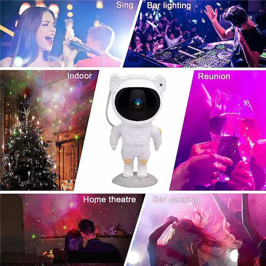 Foyu LED Детска Лампа Проектор с Проекция на Дизайни Бял