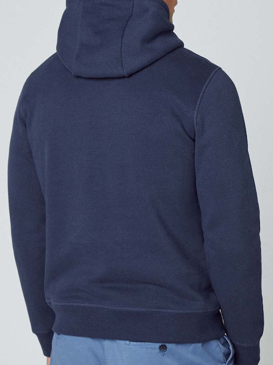 Hackett Herren Sweatshirt mit Kapuze Marineblau