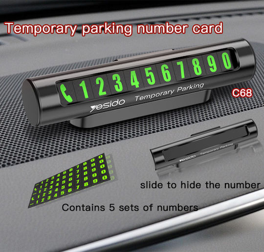 Yesido Temporary Parking Card
