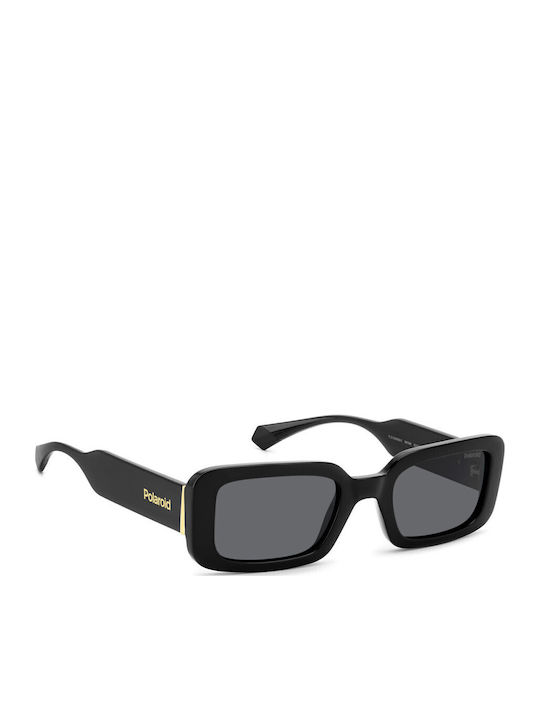 Polaroid Ochelari De Soare Pentru Femei Cu Ramă Neagră Din Plastic Și Lentile Gri PLD6208/S/X 807M9