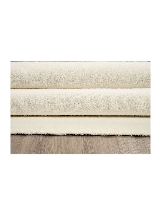 Newplan Velvet Carpet 66 Beige Width 80cm Cut-to-Measure