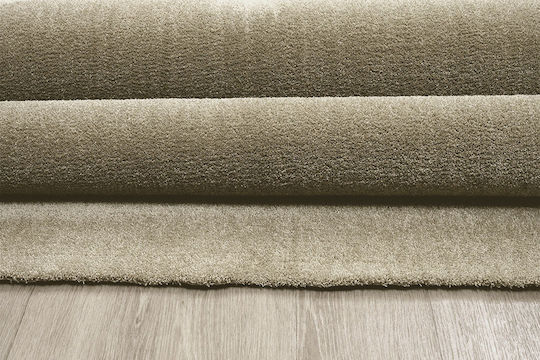 Newplan Velvet Carpet 50 Beige Width 80cm Cut-to-Measure