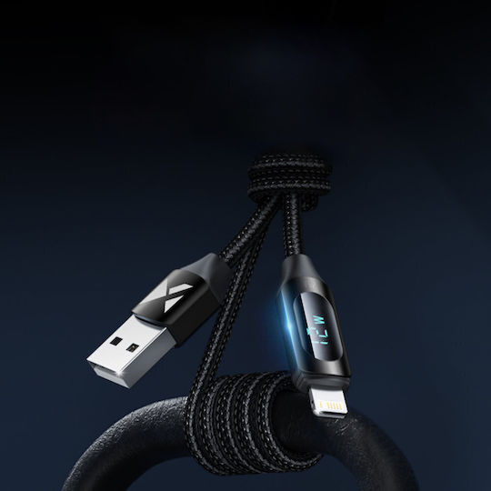 Wozinsky Geflochten USB-A zu Lightning Kabel Schwarz 2m (WUALC2)