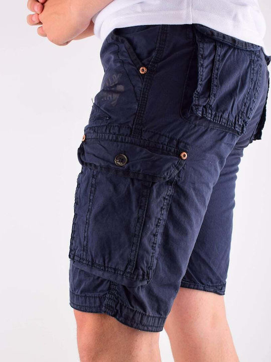 GARCIA JEANS REISSVERSCHLUSS AUSSENTASCHEN (CARGO) DUNKELBLAU 100%COTTON REGULAR LINE 41467 S16 OLONA.12 NAVY