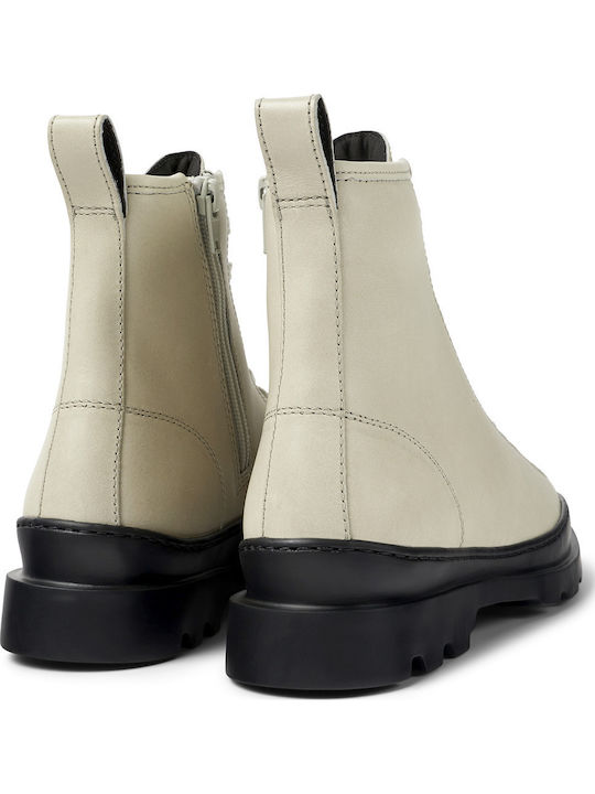Brutus Leather Women's Ankle Boots Gray