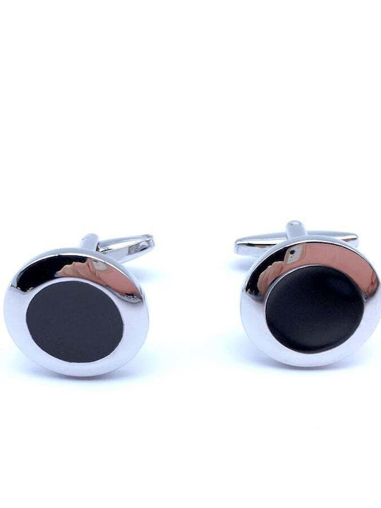 LEGEND CUFFLINKS LGD-DK.ROUND SILVER