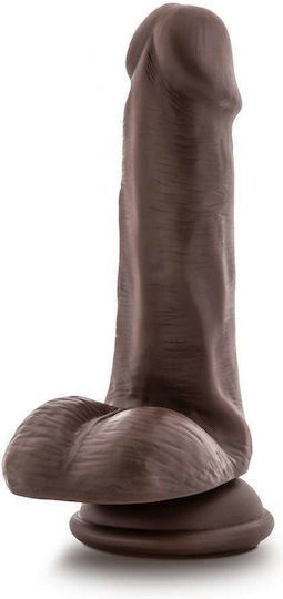 Blush Dr. Skin Dr. Daniel Glass Dildo with Balls and Suction Cup Chocolate 15cm