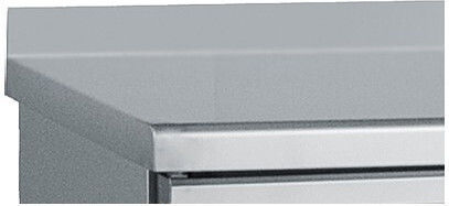 Bambas Frost Edelstahl Kühltisch 510Es mit 3 Glas Türen und Kühlaggregat 0/+10°C L185xB70xH85cm PGG 185