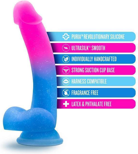 Blush Avant Chasing Sunsets Glass Dildo with Balls and Suction Cup 20cm
