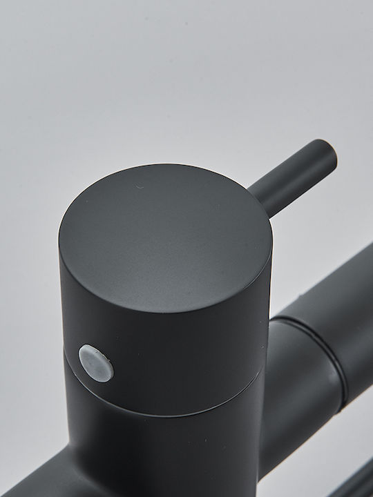 Kitchen Faucet Counter with Shower Black