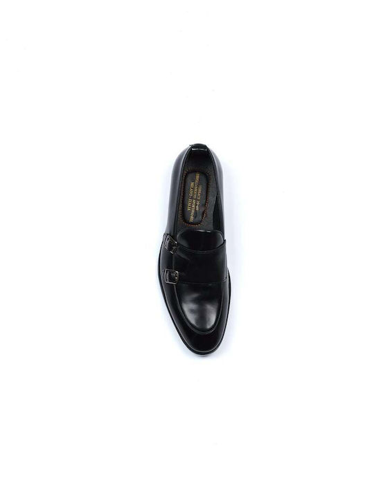 VERSACE 19.69 Mocasin din Piele Negru Branț Moale Talpă Antiderapantă 100% Piele YO YS024-87.NEGRU