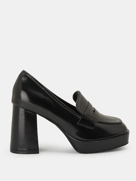 Bozikis Pumps mit Chunky hohem Absatz Schwarz