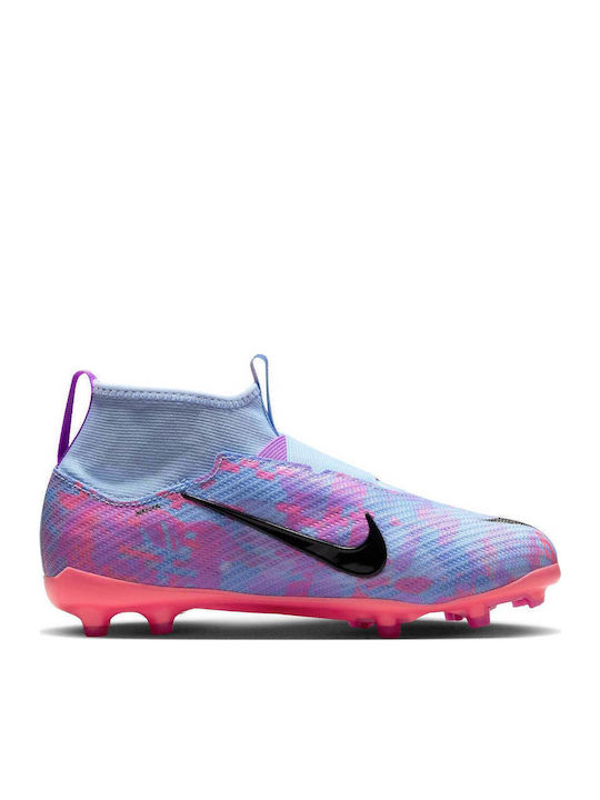 SUPERFLY 9 Kids Molded Soccer Shoes with Sock without Laces Colorful