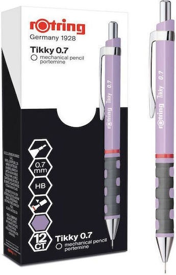 Rotring Tikky Μηχανικό Μολύβι 0.7mm Κατάλληλο για Σχέδιο 1τμχ Μωβ