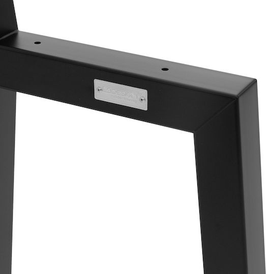 ML-Design Metallisches Möbelbein 2Stücke Für Tisch / Beistelltisch 5x5x47cm Rosa