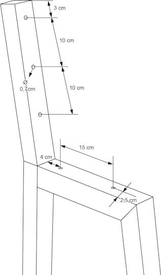 ML-Design Metallisches Möbelbein 2Stücke Für Tisch / Beistelltisch 5x5x47cm Rosa