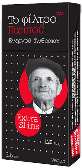 Tou Pappou Vată pentru țigări Carbon activat 5.6mm 120x40buc