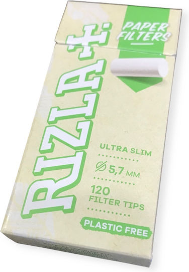 Rizla Ultra Slim Βιοδιασπώμενα 120 Φιλτράκια 20τμχ Plastic Free