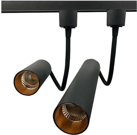 Atman Single LED Warm White Spot in Black Color