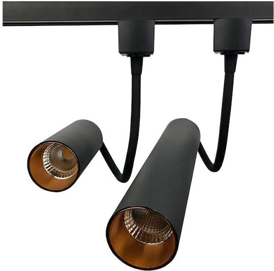 Atman Single LED Natural White Spot in Black Color