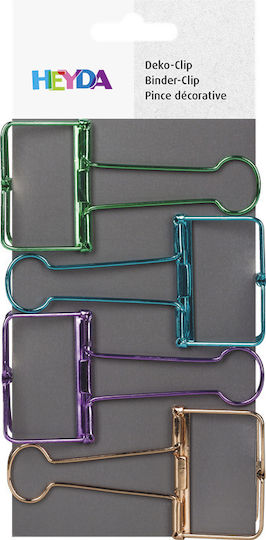 Heyda Metallic Clips 50mm 4pcs