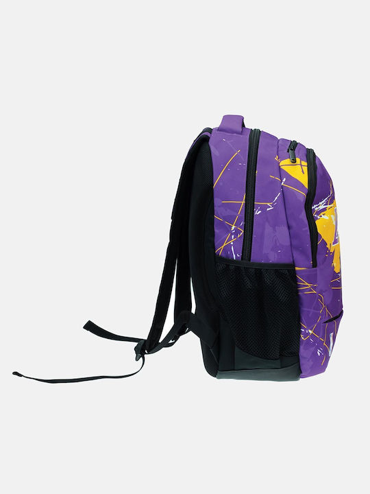 Back Me Up School Bag Backpack Elementary, Elementary Purple with Water Bottle Holder 30Liters