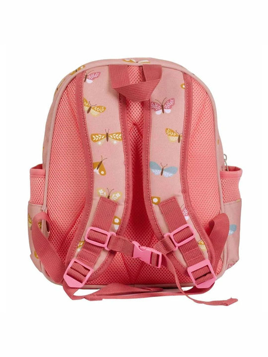 A Little Lovely Company School Bag Backpack Kindergarten Multicolour with Water Bottle Holder