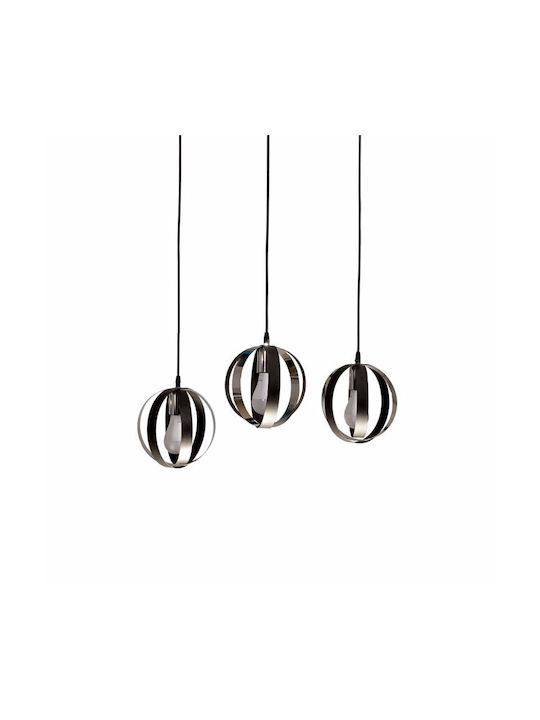 NG Santas Pendant Light Three-Light Rail for Socket E27 Black