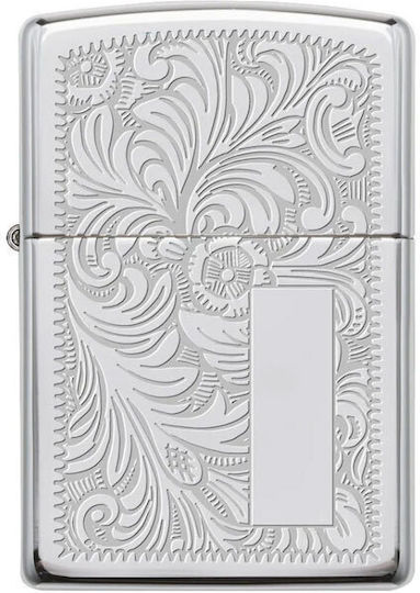 Zippo Venetian Winddichtes Feuerzeug Flamme Silber