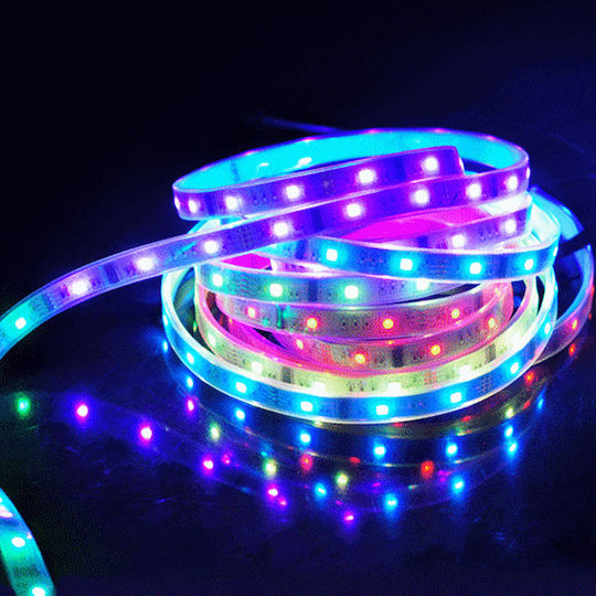 GlobalExpress Αδιάβροχη Ταινία LED 12V RGBW Φως 5m Τύπου SMD5050 με Τροφοδοτικό & Τηλεχειριστήριο