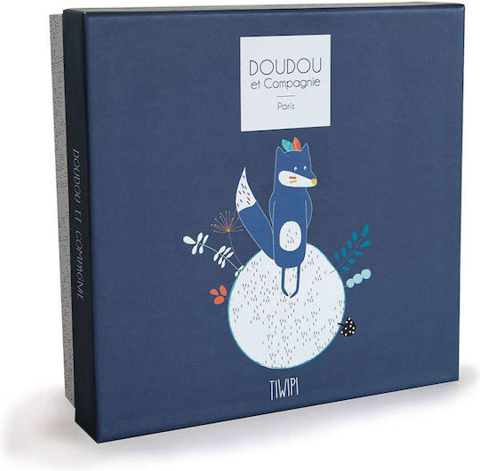 Doudou et Compagnie Пелена за бебе Tiwipi Loup Bleu Blue