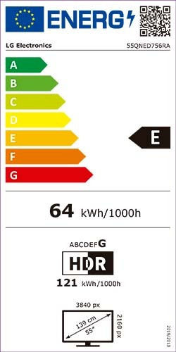 LG Smart Τηλεόραση 55" 4K UHD QNED QNED75 HDR (2023) 55QNED756RA