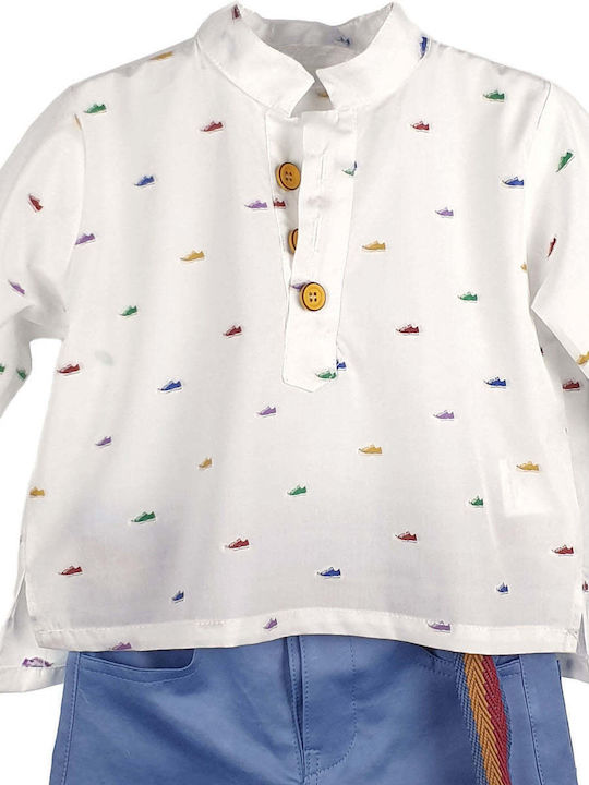 Kinder-Set mit Hose Sommer 3Stück Weiß