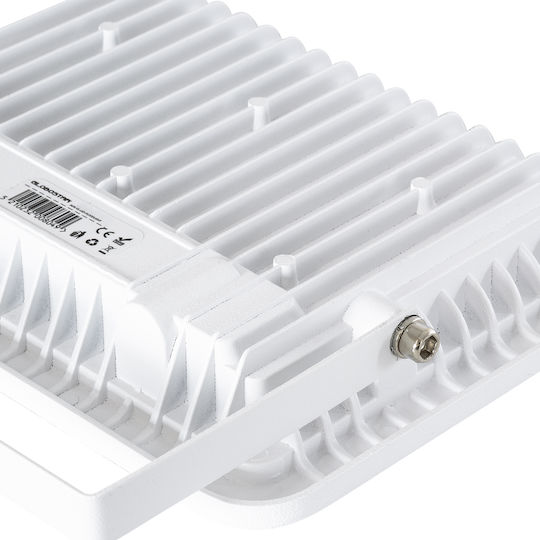 GloboStar Atlas Στεγανός Προβολέας LED 50W Φυσικό Λευκό 4500K IP67