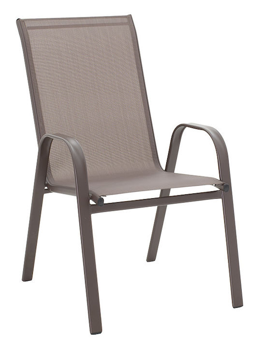 Garten- und Outdoor-Möbelsets Typsatz Speisesaal 5 Stücke Herstellerfarbe Braune mit Sonnenschirmhalter