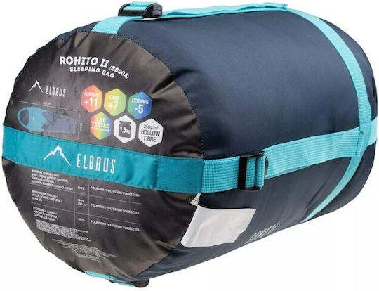 Elbrus Schlafsack Einzeln 2 Jahreszeiten Rohito Ii Blue