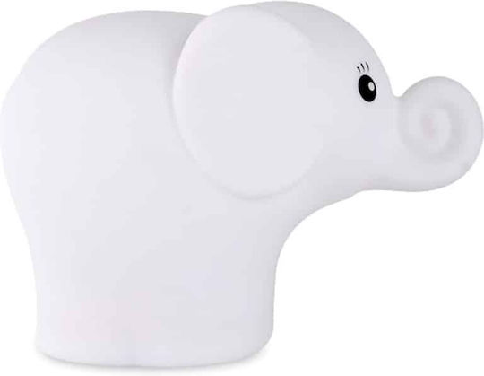 Ango Lămpi De Veghe Pentru Copii Led Elephant La Rețea Alb