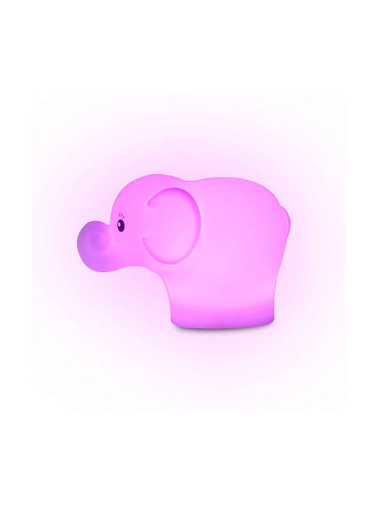 Ango Φωτάκι Νυκτός LED Elephant Ρεύματος Λευκό