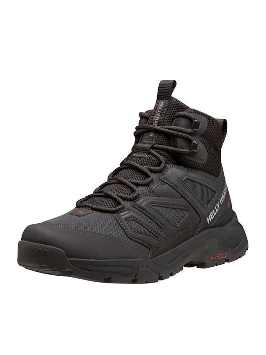 Helly Hansen Stalheim Ανδρικά Ορειβατικά Μποτάκια Αδιάβροχα Μαύρα