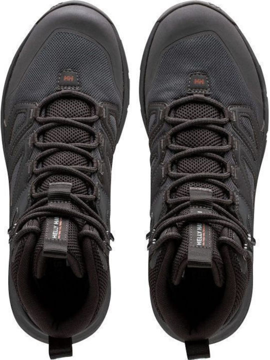 Helly Hansen Stalheim Ανδρικά Ορειβατικά Μποτάκια Αδιάβροχα Μαύρα