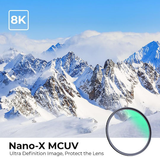 K&F Concept Nano-x Φίλτρo UV / HD Διαμέτρου 52mm με Επίστρωση MC για Φωτογραφικούς Φακούς