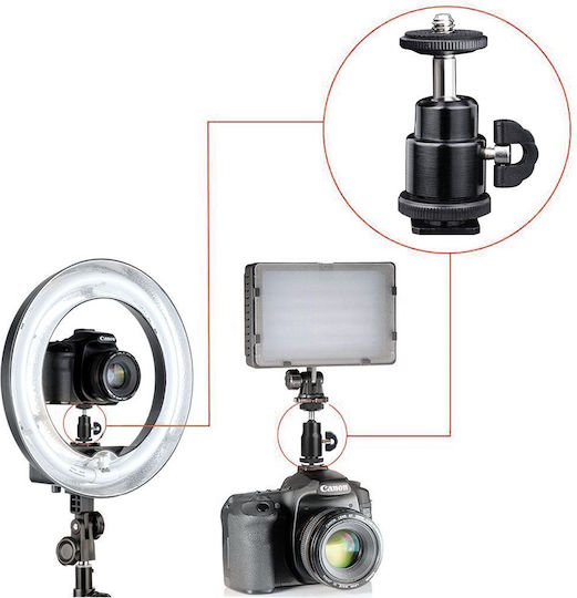 Techsuit Adaptor Cold Shoe To 1/4 for GoPro / Universal