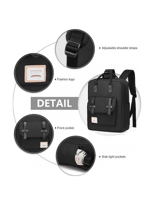 Kono Backpack Waterproof Black