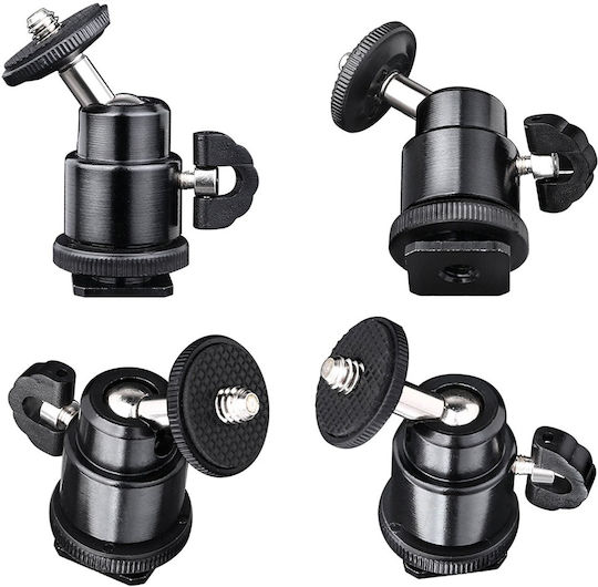 Techsuit Adaptor Cold Shoe To 1/4 for GoPro / Universal
