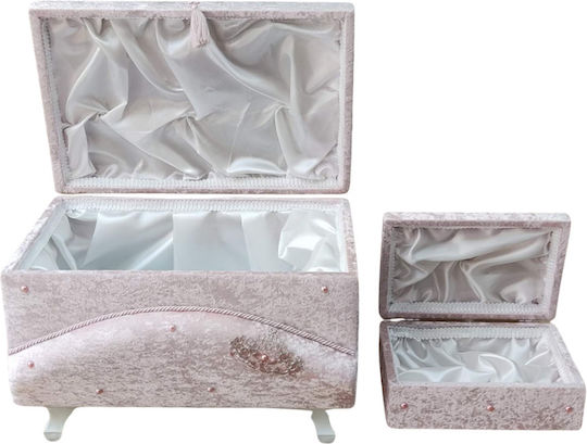 Olia Home Βαπτιστικό Κουτί από Βελούδο 55x35x30εκ.