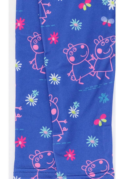 Peppa Pig Kinder Leggings Lang Blau